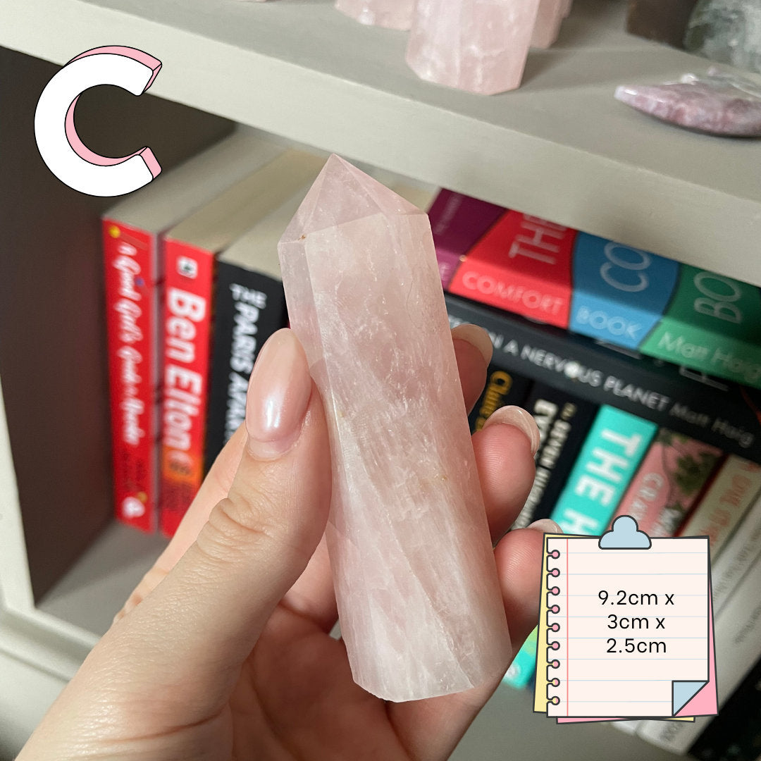 Rose Quartz Towers | Madagascar Rose Quartz