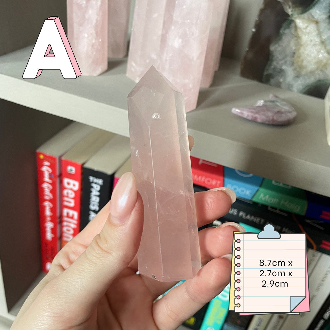 Rose Quartz Towers | Madagascar Rose Quartz